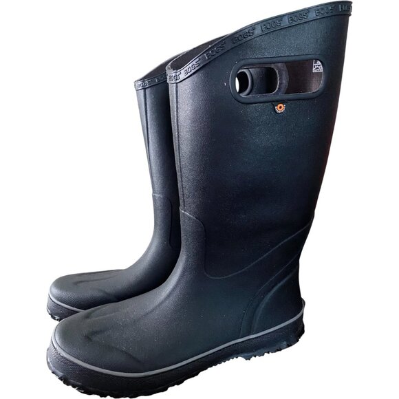 New! BOGS Men's Digger Rain Boots 100% Waterproof Rubber Anti-Slip Black Size 11 - Picture 1 of 9